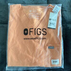 FIGS Leon Top and Axim Pants Scrub Set- Shaka Orange (BRAND NEW) (LIMITED COLOR)